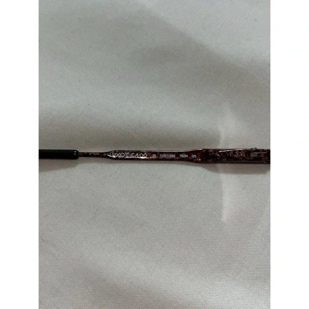 Luxottica 402 Eye Glasses Round Burgundy Tortoise Shell Carbomahogany 47-20-140